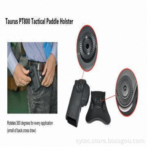 Taurus PT800 Holster, designed with polymer, soft silicone paddle, release button